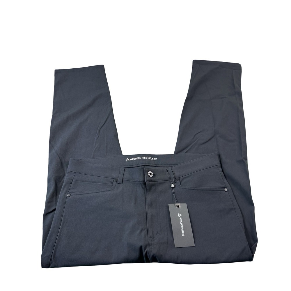 Western Rise Black Performance AT Pant Size 35x30 NWT 5 Pocket